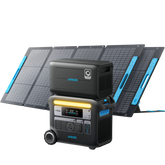 Anker SOLIX F2000 Solar Generator + Expansion Battery + 2 x 200W Solar Panel.